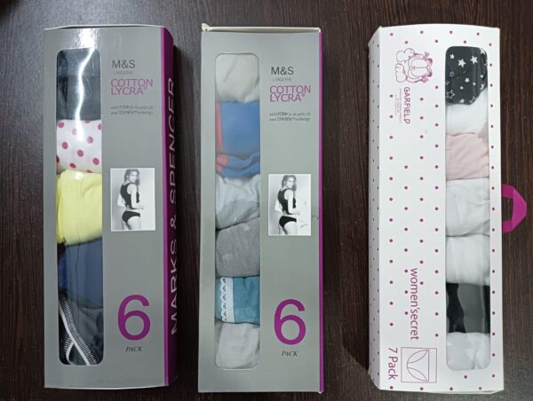 ORIGINAL EXPORT LADIES PANTY WITH BOX (label changed)
