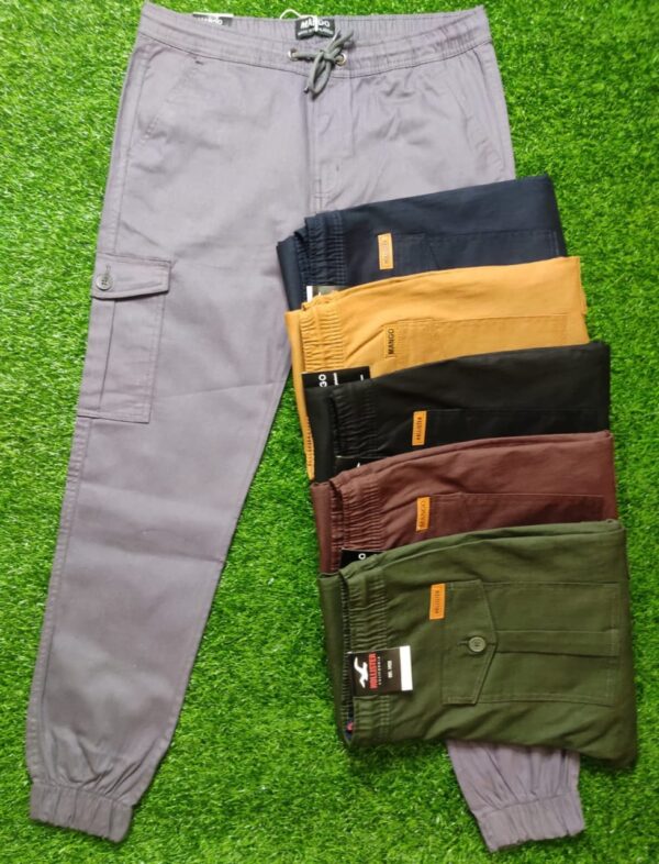 MENS STRETCH/SPANDEX 6 PKT TWILL JOGGERS