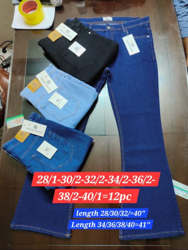 LADIES WIDE LEG DENIM