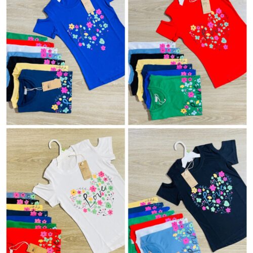 GIRLS SLEEVE CUT PREMIUM T SHIRT