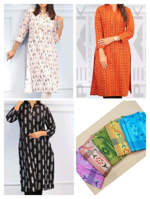 LADIES LONG COTTON KURTI