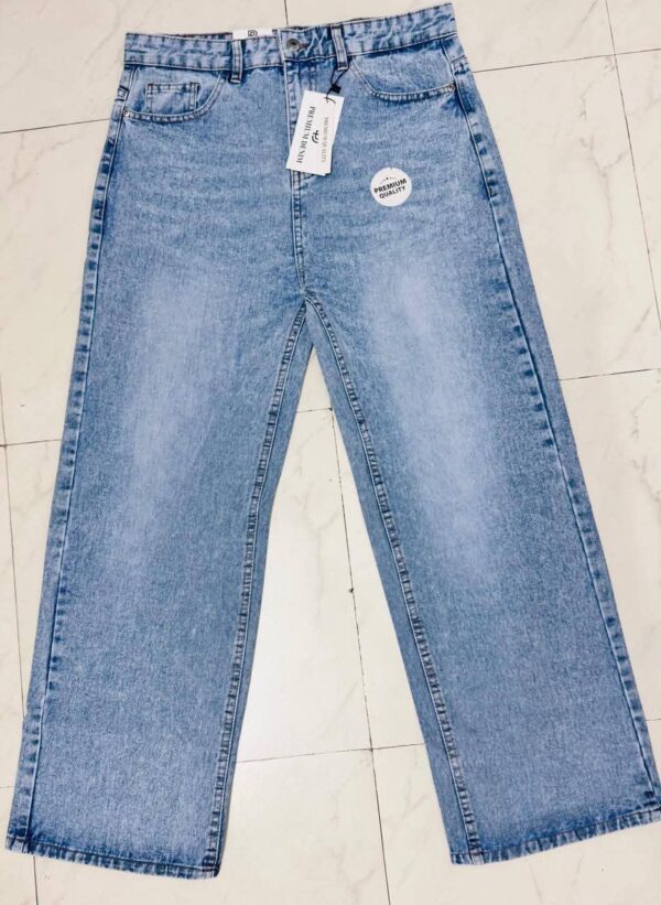 Ladies Cotton Baggy Jeans