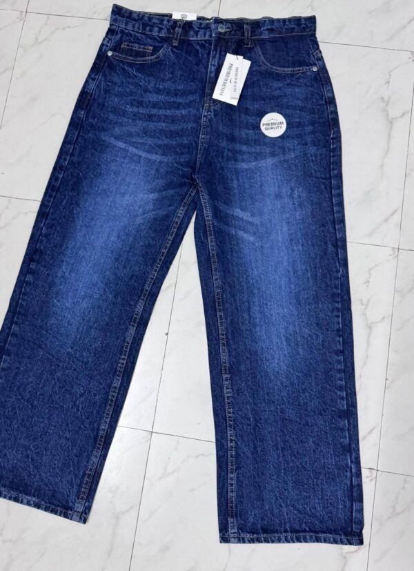 Ladies Cotton Baggy Jeans