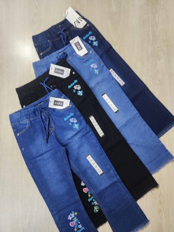 Girls Fashionable Bootcut Jeans